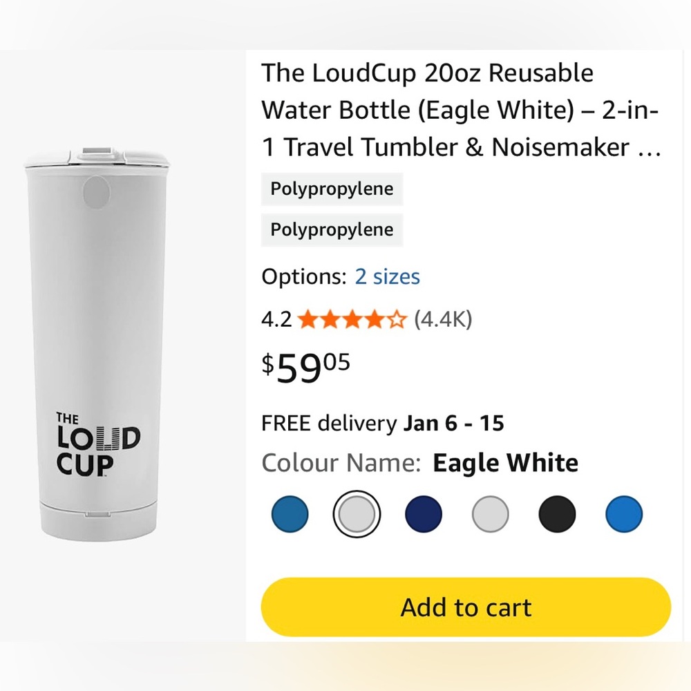 NEW - Pink Loud Cup